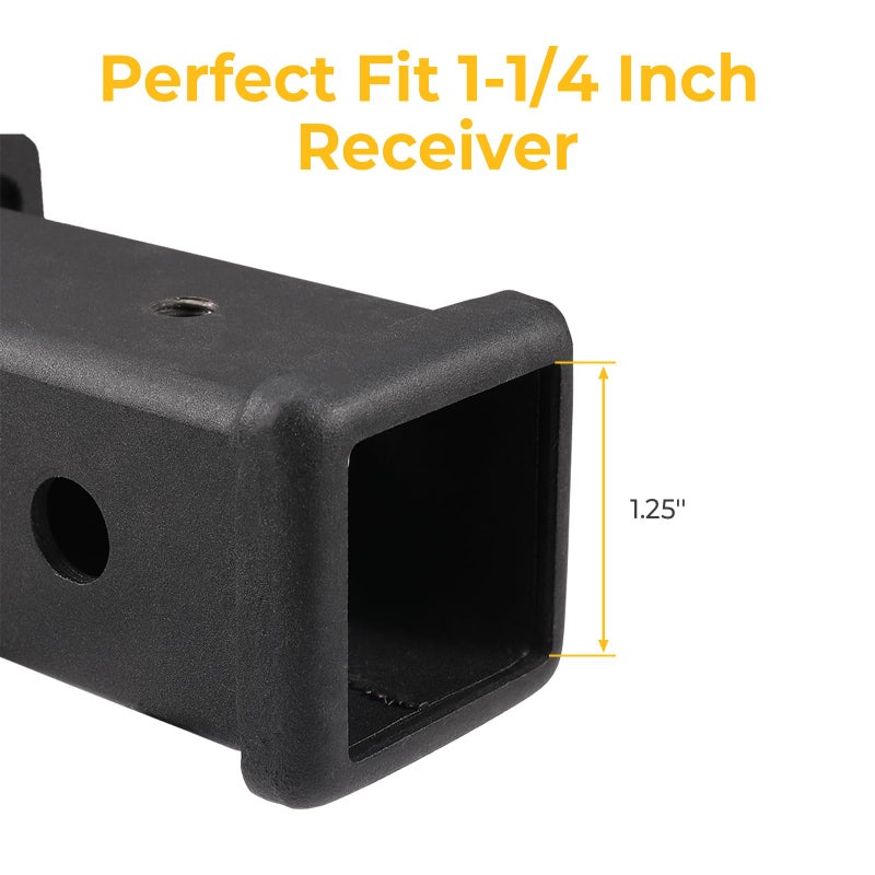 BougeRV 1 1/4 Inch (1.25 Inch) Trailer Hitch Cover Plug Insert Rubber Hitch Plug Fits 1.25 Inch Receivers for Subaru Jeep - Image 3